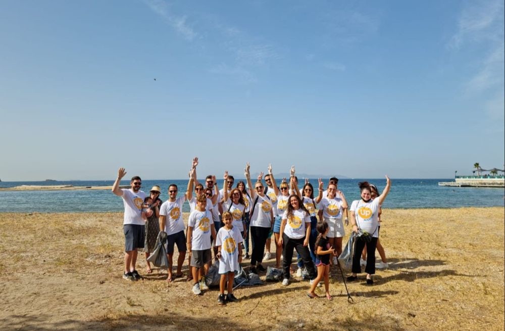 We cleaned Voula's beach for World Cleanup Day
